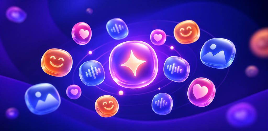 Emoji, voice and photo reaction symbols for Cue